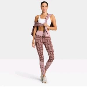 2pc Women's Seamless Fair Isle Printed Full Zip Jacket & Leggings All In Motion